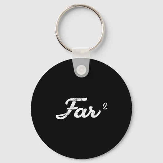 Far Squared Farfar Swedish Or Danish Grandpa Funny Sleutelhanger (Voorkant)