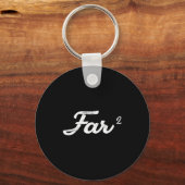 Far Squared Farfar Swedish Or Danish Grandpa Funny Sleutelhanger (Voorkant)