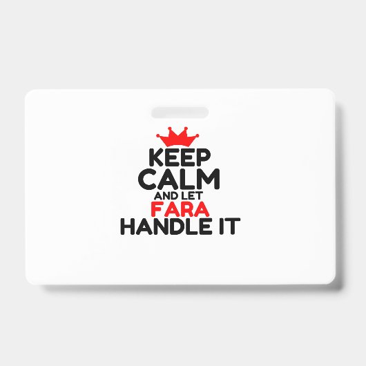 FARA BADGE (Voorzijde)