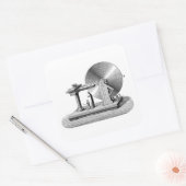 Faraday-schijfgenerator Vierkante Sticker (Envelop)