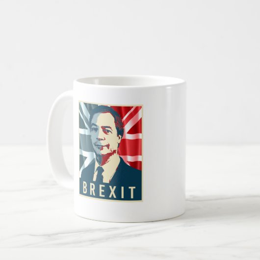 Farage Brexit Poster - -  Koffiemok (Voorkant links)