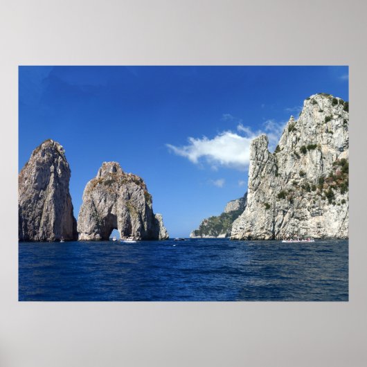 Faraglioni Capri Poster (Voorkant)