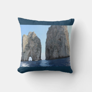 Faraglioni di Capri - blauwe fotokussen Kussen