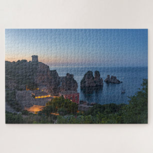 Faraglioni en Tonnara in Scopello op Sicilië Legpuzzel