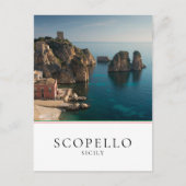 Faraglioni en Tonnara in Scopello, Sicilië Briefkaart (Voorkant)
