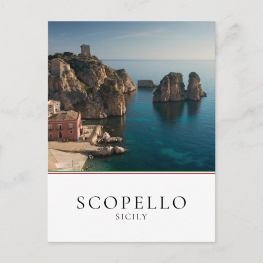 Faraglioni en Tonnara in Scopello, Sicilië Briefkaart (Voorkant)