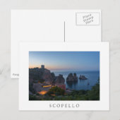 Faraglioni en Tonnara in Scopello, Sicilië Briefkaart (Voorkant / Achterkant)