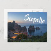 Faraglioni en Tonnara in Scopello, Sicilië Briefkaart (Voorkant / Achterkant)