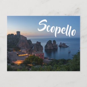 Faraglioni en Tonnara in Scopello, Sicilië Briefkaart