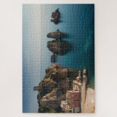 Faraglioni en Tonnara in Scopello, Sicilië Legpuzzel (Verticaal)