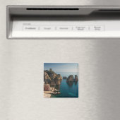 Faraglioni en Tonnara in Scopello, Sicilië Magneet (Insitu (Vaatwasser))