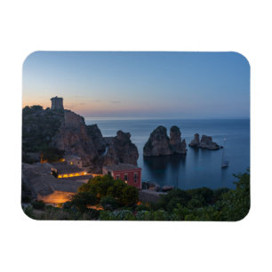 Faraglioni en Tonnara in Scopello, Sicilië Magneet