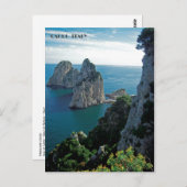 Faraglioni Rocks, eiland Capri briefkaart (Voorkant / Achterkant)