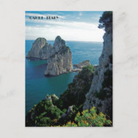 Faraglioni Rocks, eiland Capri briefkaart