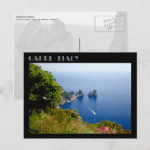 Faraglioni Rocks, eiland Capri briefkaart (Voorkant / Achterkant)