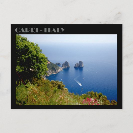 Faraglioni Rocks, eiland Capri briefkaart (Voorkant)