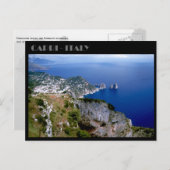 Faraglioni Rocks en Sorrento Peninsula, Capri Briefkaart (Voorkant / Achterkant)