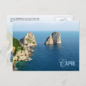Faraglioni stacks, Capri, Italië Briefkaart (Voorkant / Achterkant)