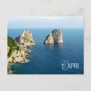 Faraglioni stacks, Capri, Italië Briefkaart