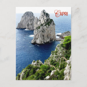 Faraglioni stacks, Capri, Italië Briefkaart