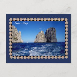Faraglioni Stacks, eiland Capri - Golf van Napels Briefkaart