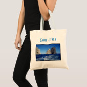 Faraglioni Stacks, eiland Capri - Napels - Italië Tote Bag (Voorkant (product))