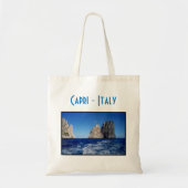 Faraglioni Stacks, eiland Capri - Napels - Italië Tote Bag (Voorkant)