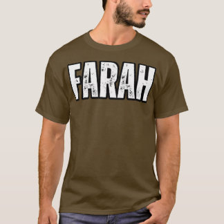 Farah Naam Cadeau Verjaardagsvakantie Jubileum T-shirt