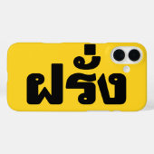 Farang ♦ Buitenlanders in het Thaise Taalscript ♦ Case-Mate iPhone Case (Achterkant (horizontaal))