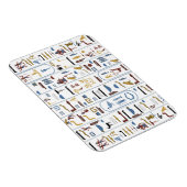 Farao Ancient Egypt Hieroglyphs Magneet (Rechterzijde)