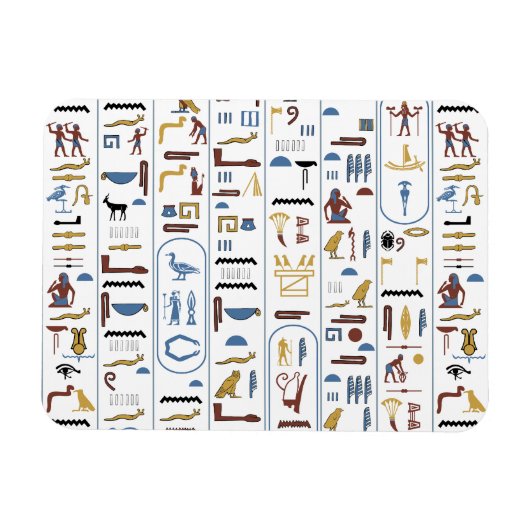 Farao Ancient Egypt Hieroglyphs Magneet (Horizontaal)