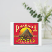 Farao Apple Crate LabelHood River, OF Briefkaart (Staand voorkant)