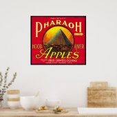 Farao Apple Crate LabelHood River, OF Poster (Keuken)