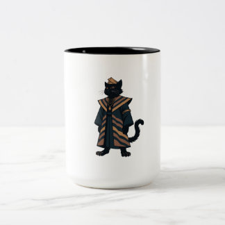 Farao Black Cat Koffiemok Tweekleurige Koffiemok