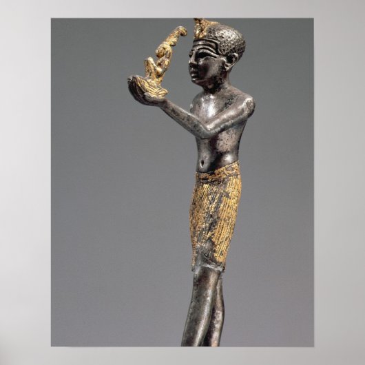 Farao die een aanbod doet voor de Goddess Maat Poster (Voorkant)