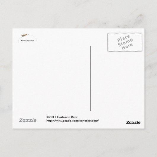 Farao-dynamica Briefkaart (Achterkant)