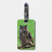 Farao Eagle Owl Bagagelabel (Achterkant verticaal)
