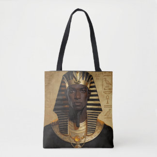 Farao Energie — Oude Afrikaanse Koning Moderne Kun Tote Bag