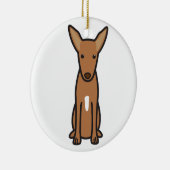 Farao Hound Dog Cartoon Keramisch Ornament (Rechts)