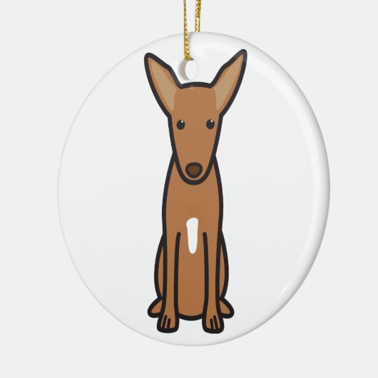 Farao Hound Dog Cartoon Keramisch Ornament (Links)