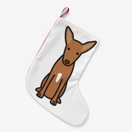 Farao Hound Dog Cartoon Kleine Kerstsok (Voorkant (Hangend))