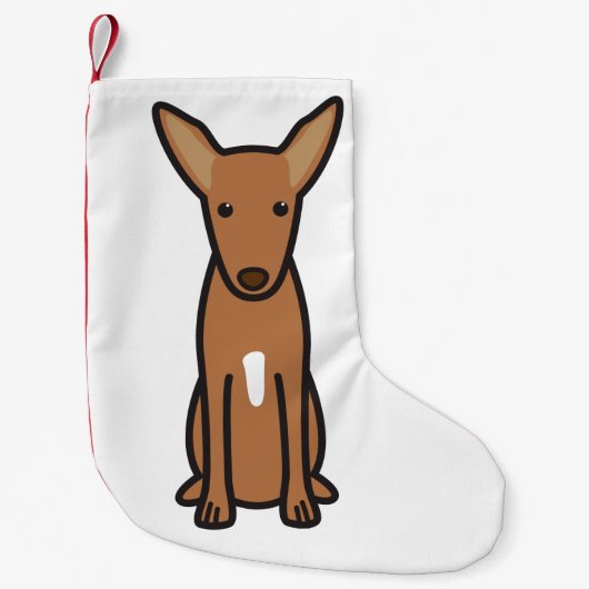 Farao Hound Dog Cartoon Kleine Kerstsok (Voorkant)