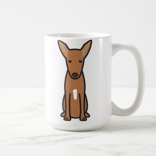 Farao Hound Dog Cartoon Koffiemok (Rechts)