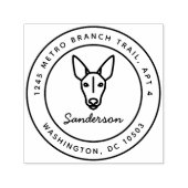 Farao Hound Hond Retouradres Stempel Zelfinkt (Design)