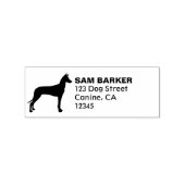 Farao Hound Hondenras Silhouet Retouradres Rubberstempel (Afrduk)