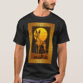 Farao Hound Oude Egyptische Koning Portret T-shirt