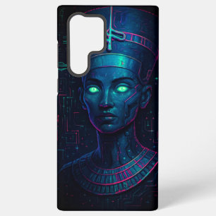 Farao in de ruimte Samsung Hoes - Mystieke Egyptis Galaxy Hoesje