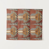 Farao Kings Zwart Bruin Artisan Haakprint Wandkleed (Voorkant (horizontaal))