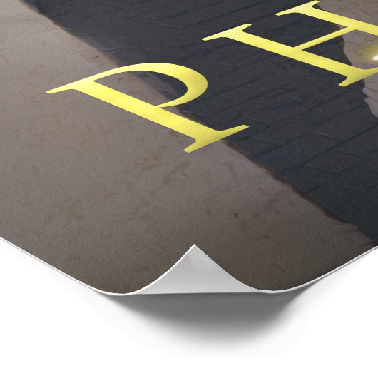 Farao | Pyramiden | Golden thunder | Digitale kuns Poster (Hoek)