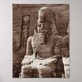 Farao Ramses II - Egyptische architectuur - 1856 Poster